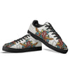 Patriotic Art Statue Of Liberty Print Black Low Top Sneakers-grizzshop