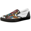 Patriotic Art Statue Of Liberty Print Black Slip On Shoes-grizzshop