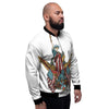 Patriotic Art Statue Of Liberty Print Men's Bomber Jacket-grizzshop