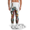 Patriotic Art Statue Of Liberty Print Men's Leggings-grizzshop