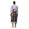 Patriotic Art Statue Of Liberty Print Men's Robe-grizzshop