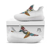 Patriotic Art Statue Of Liberty Print White Athletic Shoes-grizzshop