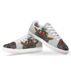 Patriotic Art Statue Of Liberty Print White Low Top Sneakers-grizzshop