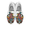 Patriotic Art Statue Of Liberty Print White Slip On Shoes-grizzshop