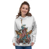 Patriotic Art Statue Of Liberty Print Women's Hoodie-grizzshop