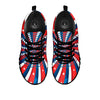 Patriotic Swirly American Print Black Sneaker-grizzshop