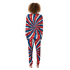 Patriotic Swirly American Print Women's Pajamas-grizzshop