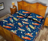 Pattern Airplane Print Bed Set Quilt-grizzshop