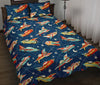 Pattern Airplane Print Bed Set Quilt-grizzshop