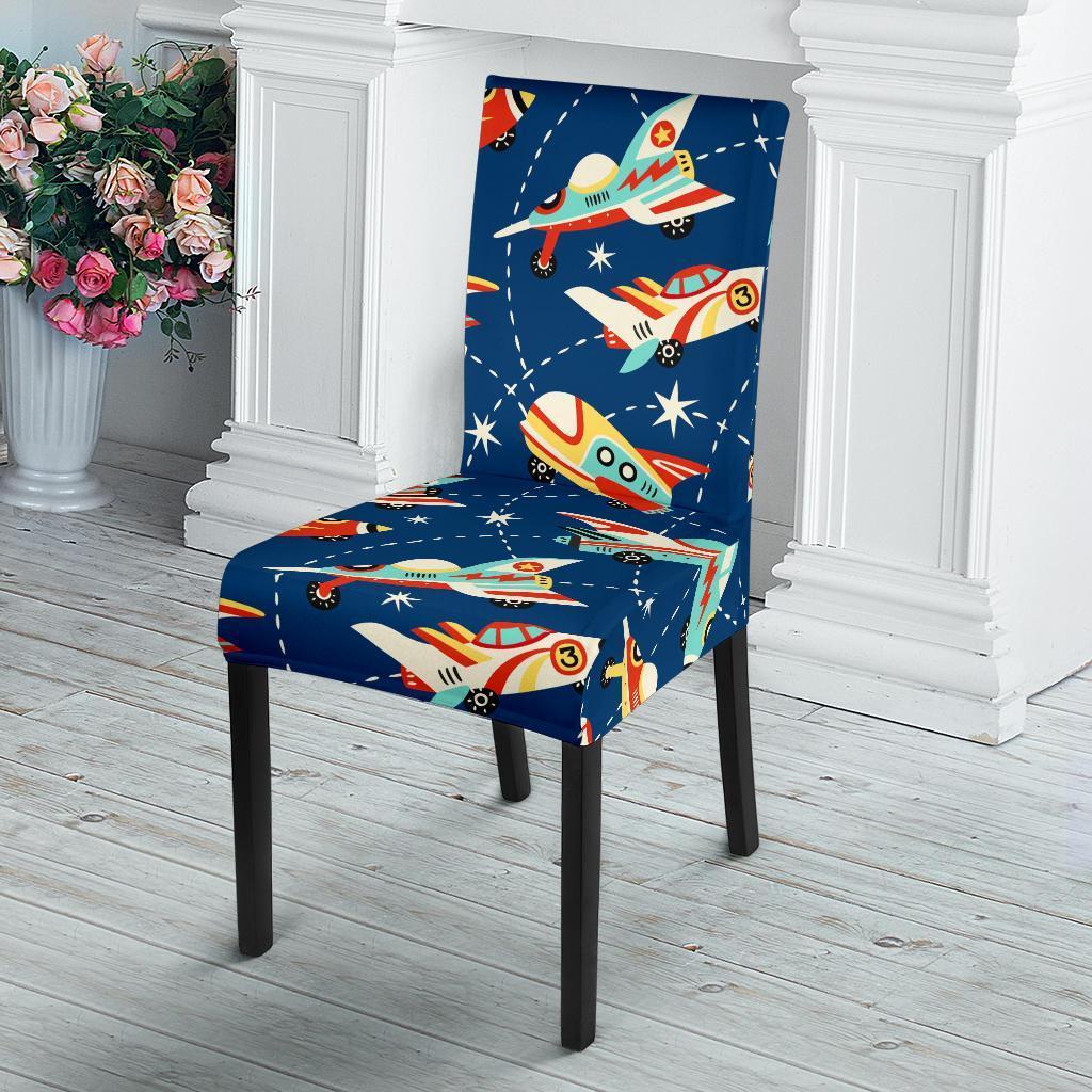 Pattern Airplane Print Chair Cover-grizzshop