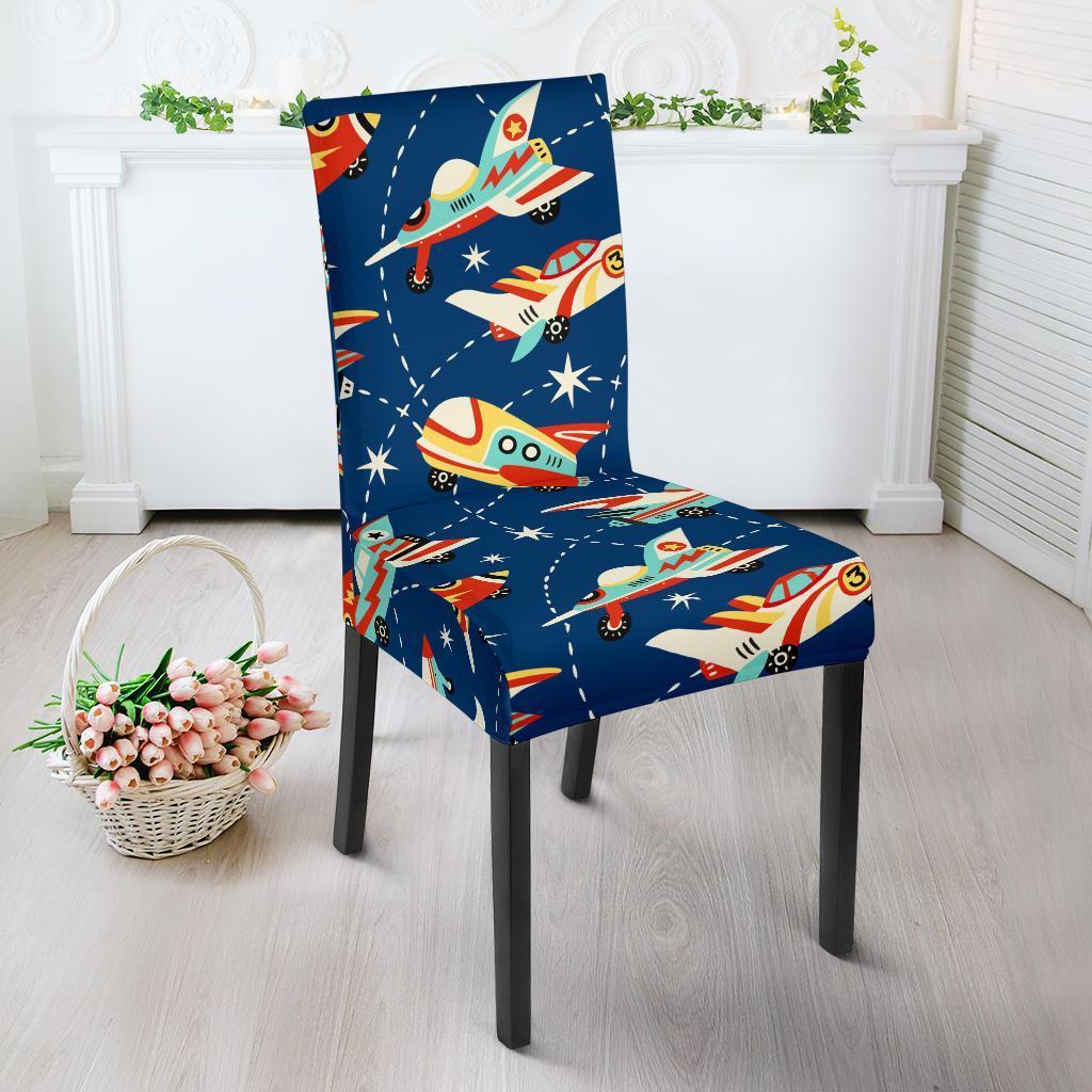 Pattern Airplane Print Chair Cover-grizzshop