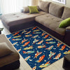 Pattern Airplane Print Floor Mat-grizzshop