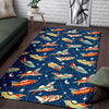 Pattern Airplane Print Floor Mat-grizzshop