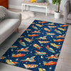 Pattern Airplane Print Floor Mat-grizzshop