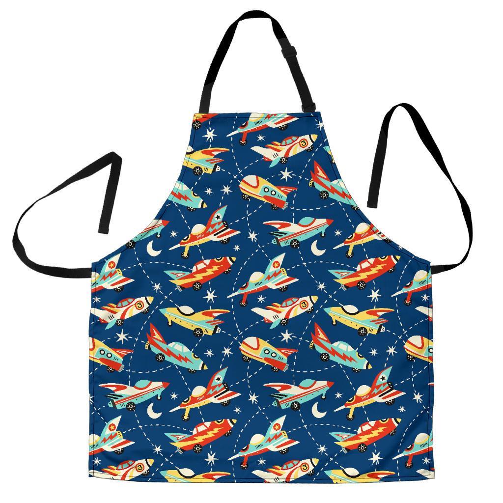 Pattern Airplane Print Men's Apron-grizzshop