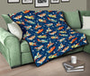 Pattern Airplane Print Quilt-grizzshop