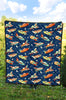 Pattern Airplane Print Quilt-grizzshop