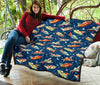 Pattern Airplane Print Quilt-grizzshop