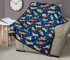 Pattern Airplane Print Quilt-grizzshop