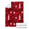 Pattern Champagne Print Blanket-grizzshop