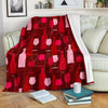 Pattern Champagne Print Blanket-grizzshop