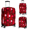 Pattern Champagne Print Luggage Cover Protector-grizzshop