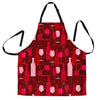 Pattern Champagne Print Men's Apron-grizzshop