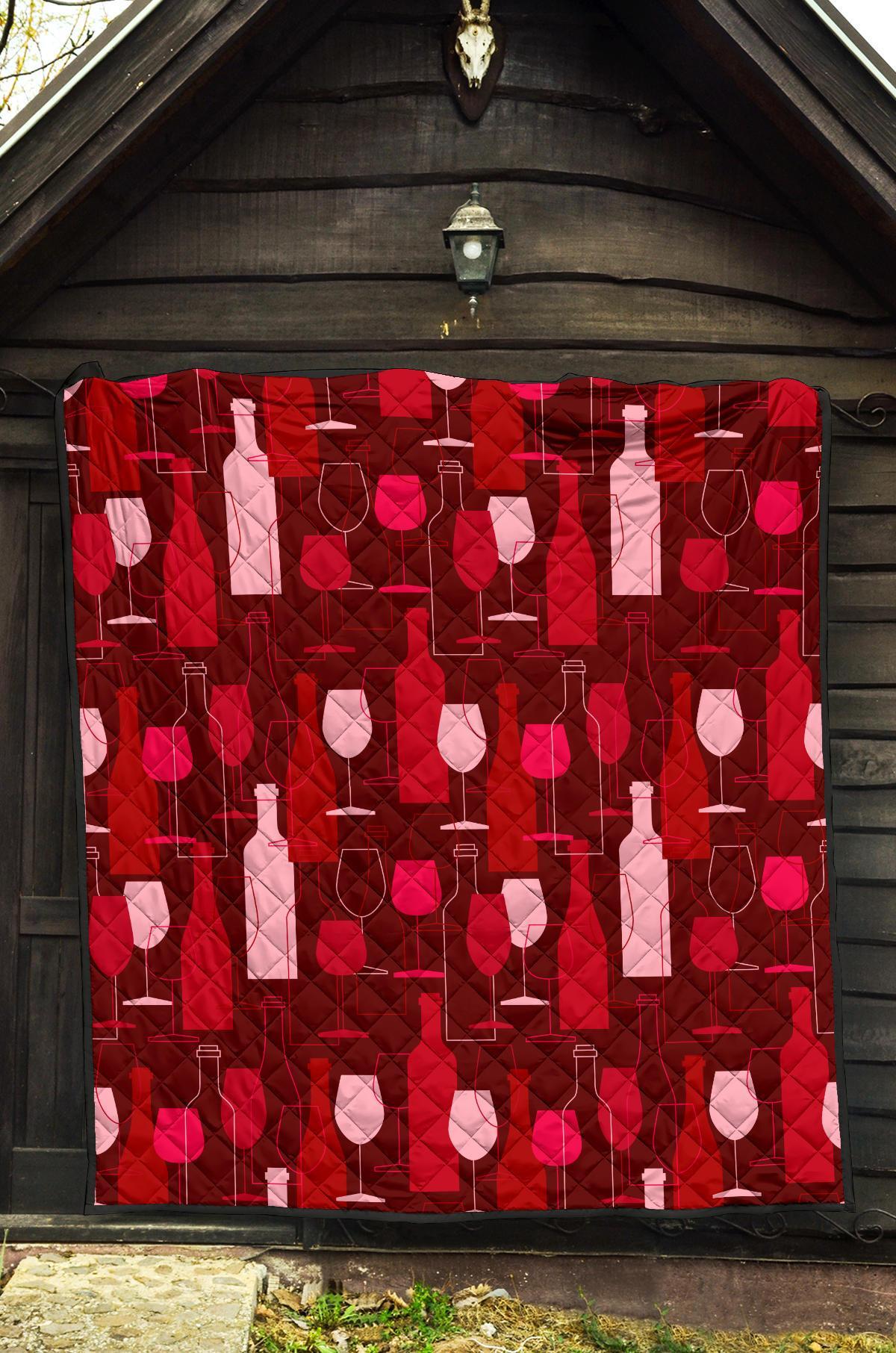 Pattern Champagne Print Quilt-grizzshop