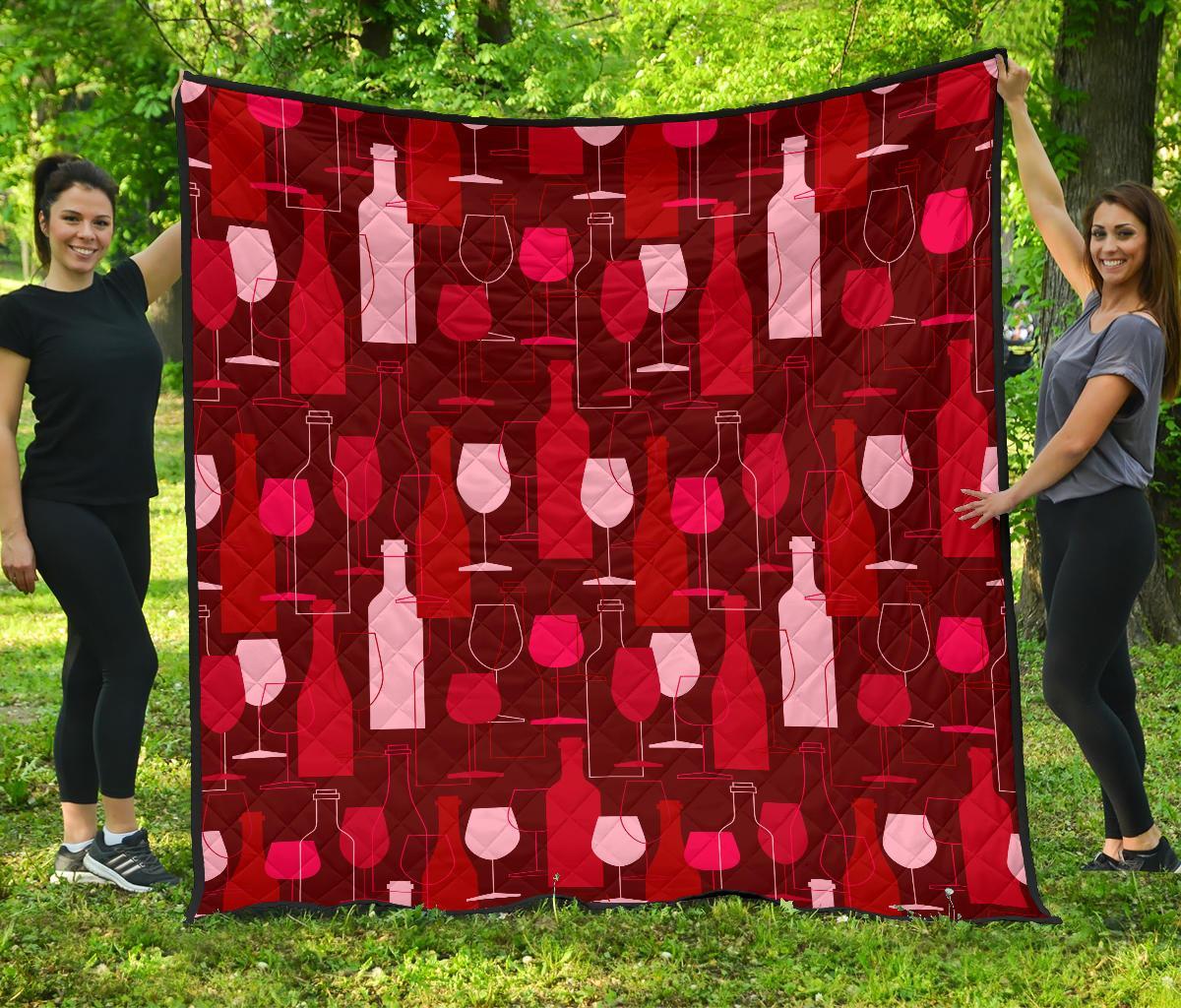 Pattern Champagne Print Quilt-grizzshop