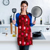 Pattern Champagne Print Women's Apron-grizzshop