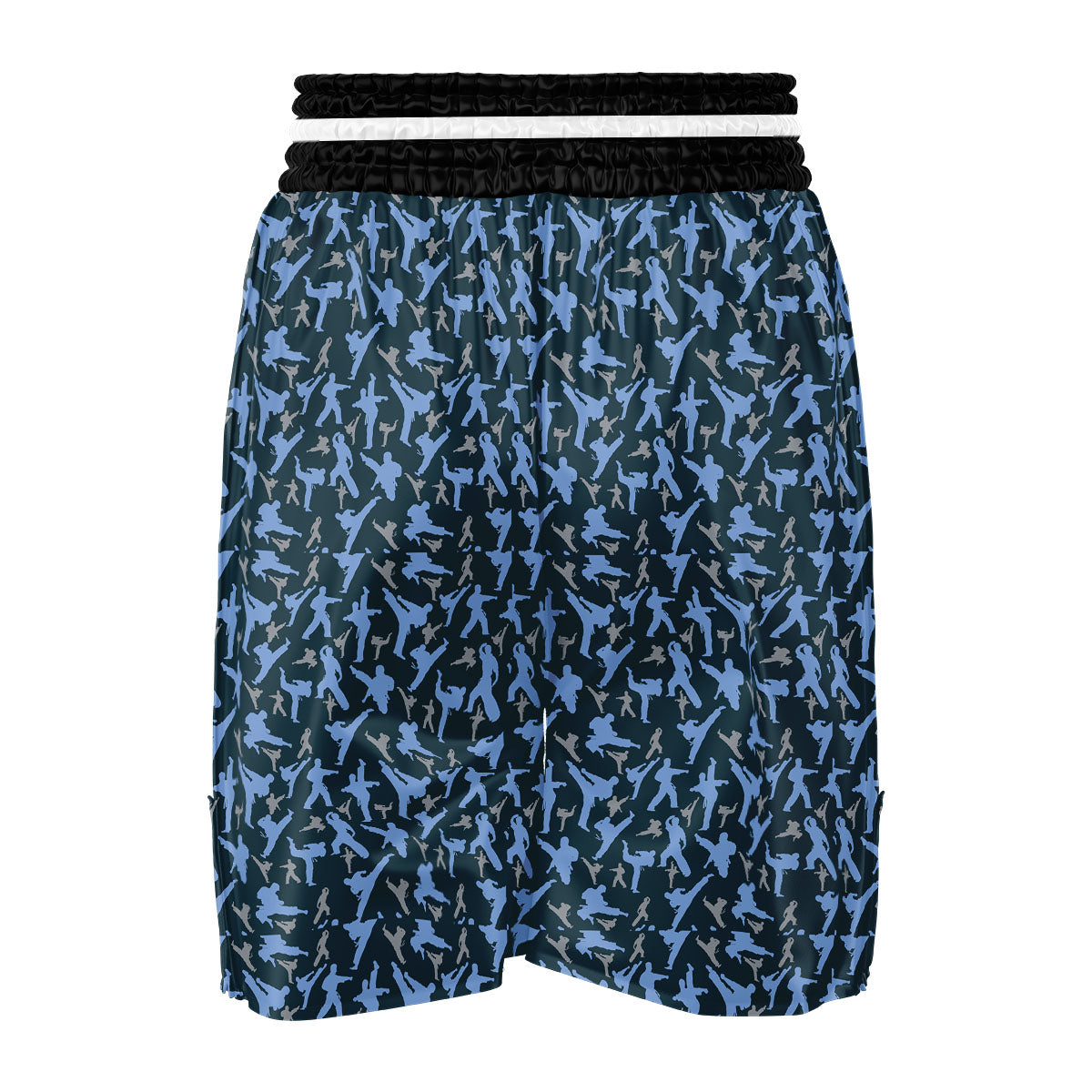 Pattern Karate Print Boxing Shorts-grizzshop