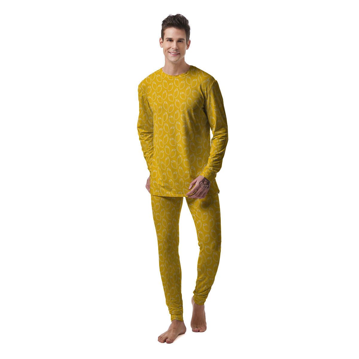 Pattern Mango Print Men's Pajamas-grizzshop