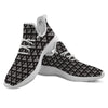 Pattern Masonic Eye Print White Athletic Shoes-grizzshop