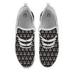 Pattern Masonic Eye Print White Athletic Shoes-grizzshop