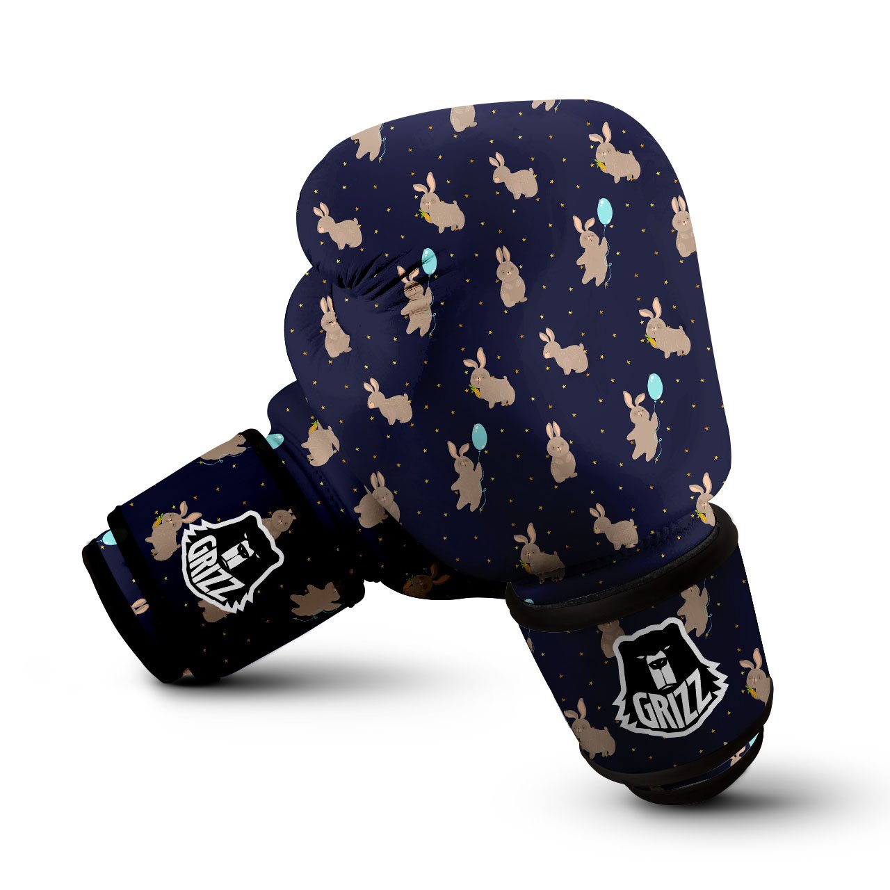 Pattern Mini Rabbit Print Boxing Gloves-grizzshop