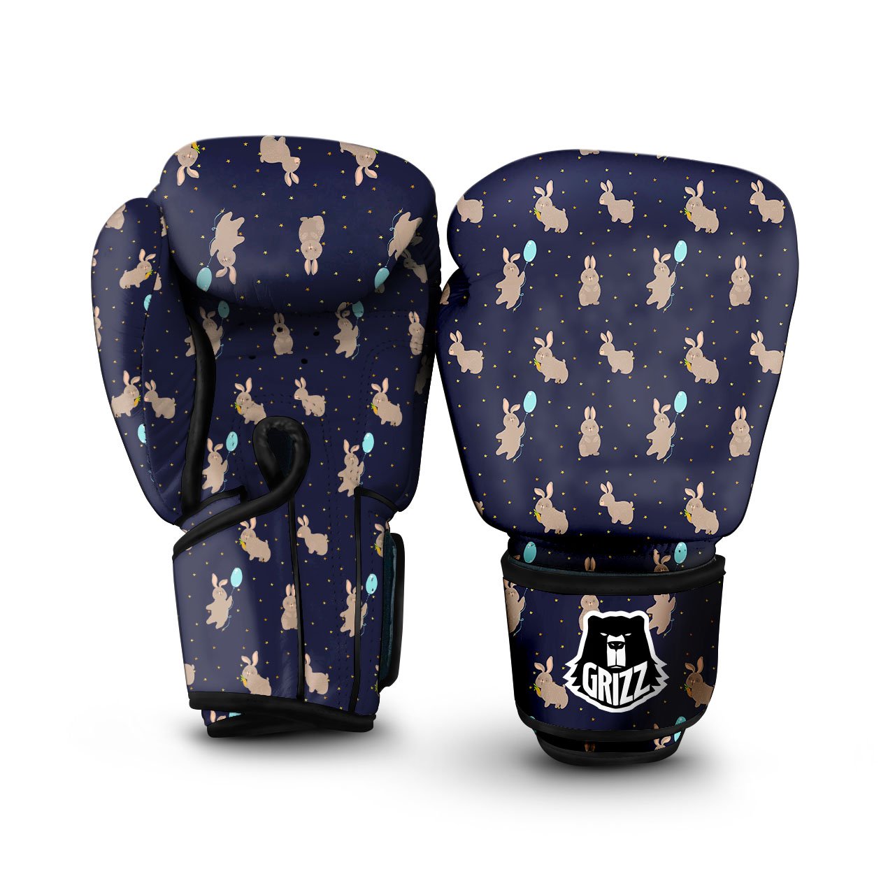 Pattern Mini Rabbit Print Boxing Gloves-grizzshop
