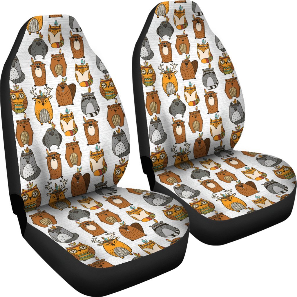 Pattern Otter Universal Fit Car Seat Cover-grizzshop