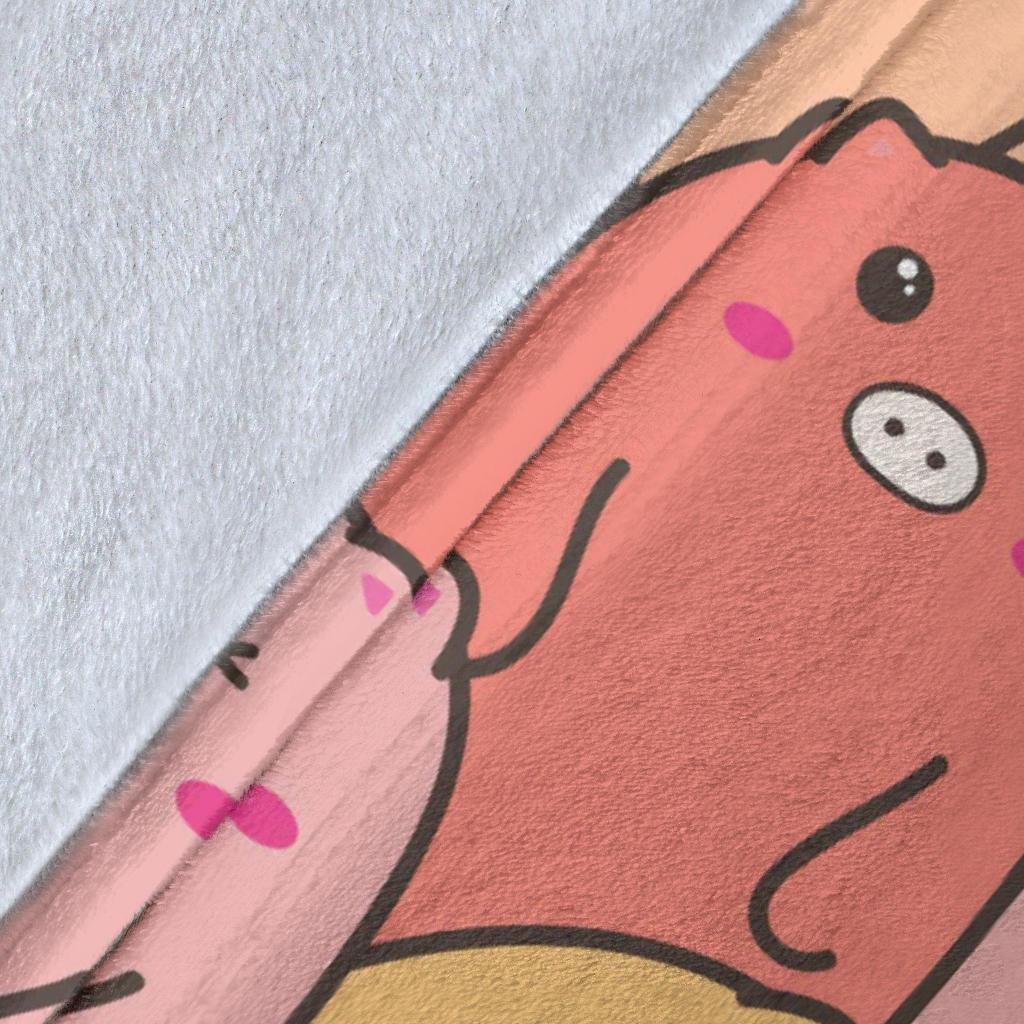 Pattern Pig Print Blanket-grizzshop