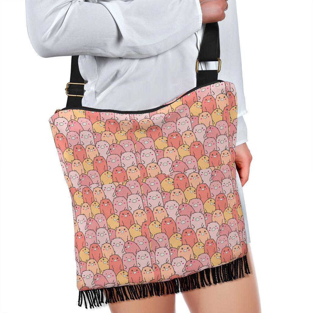 Pattern Pig Print Crossbody Bags-grizzshop