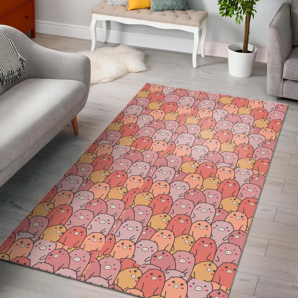 Pattern Pig Print Floor Mat-grizzshop