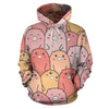 Pattern Pig Print Women Men Pullover Hoodie-grizzshop