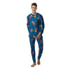 Pattern Popcorn Print Men's Pajamas-grizzshop