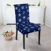 Pattern Print Anchor Nautical Chair Cover-grizzshop