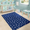 Pattern Print Anchor Nautical Floor Mat-grizzshop