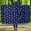 Pattern Print Anchor Nautical Hooded Blanket-grizzshop