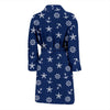 Pattern Print Anchor Nautical Men Long Robe-grizzshop