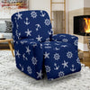 Pattern Print Anchor Nautical Recliner Cover-grizzshop