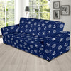 Pattern Print Anchor Nautical Sofa Covers-grizzshop