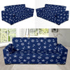 Pattern Print Anchor Nautical Sofa Covers-grizzshop