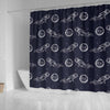 Pattern Print Astronaut Bathroom Shower Curtain-grizzshop